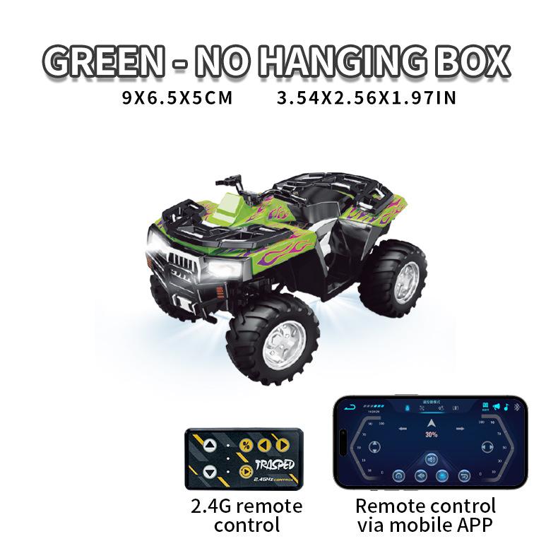 

1/64 Rc Off-Road Motorcycle With Trailer Speedboat Small Car 4-Wheel Remote Control Beach Cruiser Desktop Vehicle Buggy Kids Toys