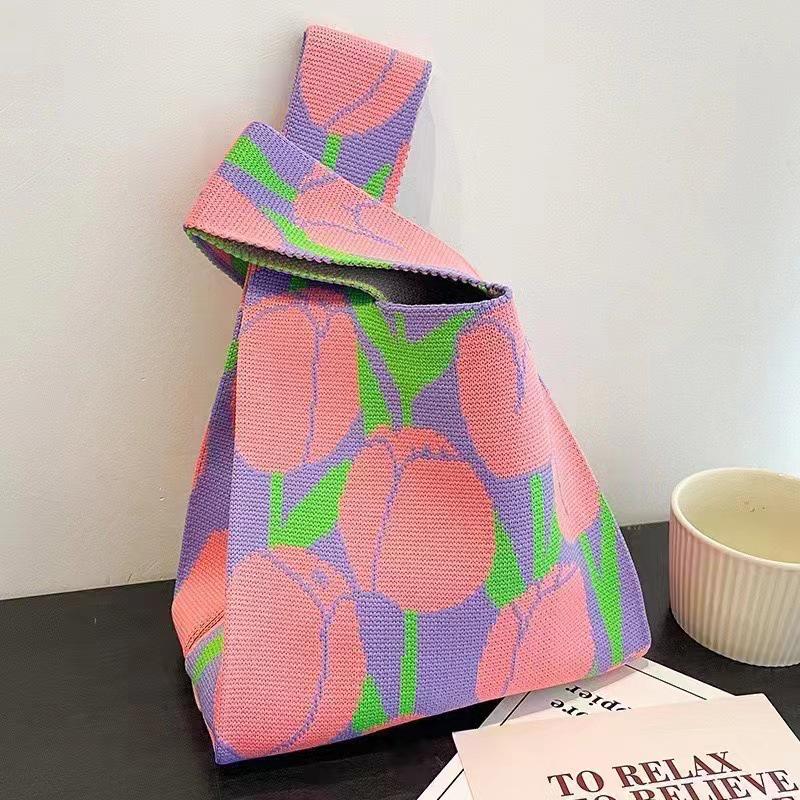 Damen Dick Gestrickte Gewebte Tragetasche - Geschenk- & Souvenir-Handtasche