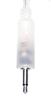 Heinakroon LED CV Patch Cable Eurorack Modular Test 5 Pack Clear Leads, (23.6 Inch),