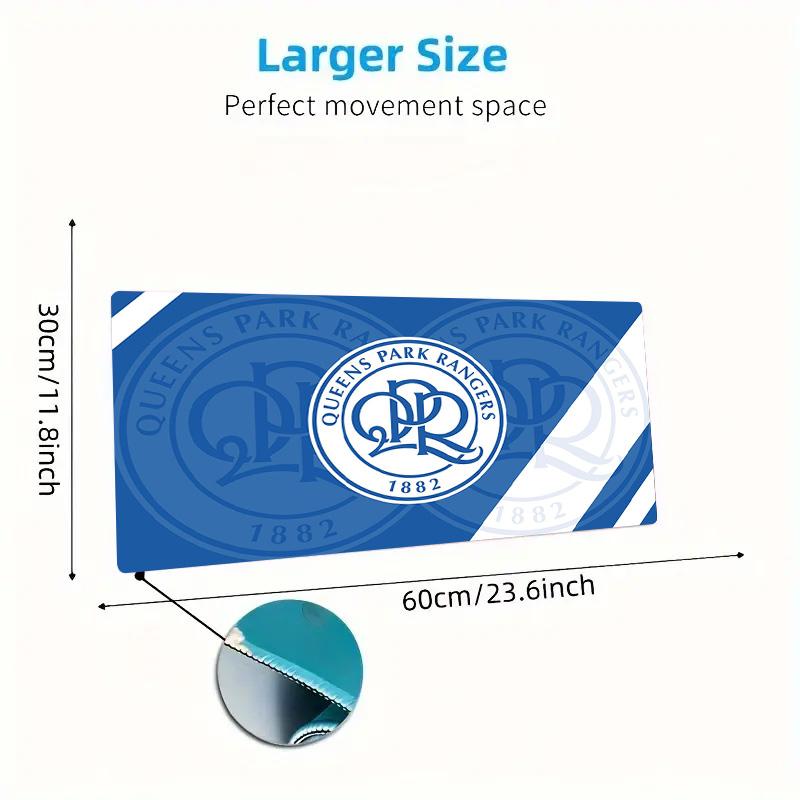 Queens Park Rangers Color Mouse Pad Large Gaming Table Cushion Non-slip Laptop Tablet Big Mousepad XXL Mat Mini PC Playmat With Lock Edge