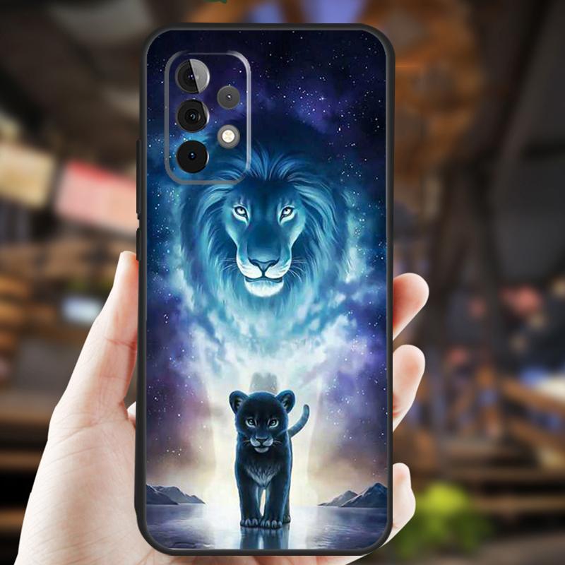 Animal Lion Case For Samsung Galaxy A34 A06 A05 A32 A16 A55 A36 A26 A54 A14 A22 A52 A35 A15 A53 A13 A56