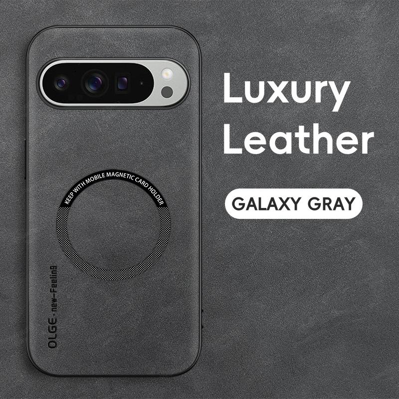

For Magsafe Magnetic Leather Case For Google Pixel 9 Pro XL 9A 8A 7A Shockproof Cover For Google Pixel 8 7 Pro Phone Accessories For Pixel 7