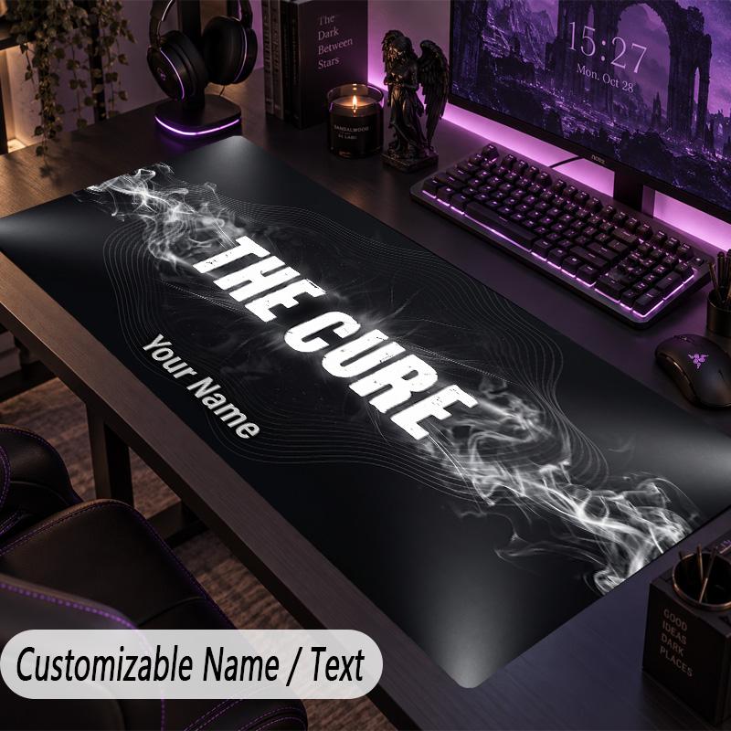 Large Mouse PadThe Cure Custom Name Text Personalized Desk Mat Non Slip Gaming Pad