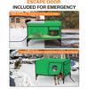 Heated Cat House Outdoor Large Weatherproof Kitty Shelter Winter Insulated Cat Bed with Escape Door Waterproof Warm Home for Feral Stray Cats Rabbits