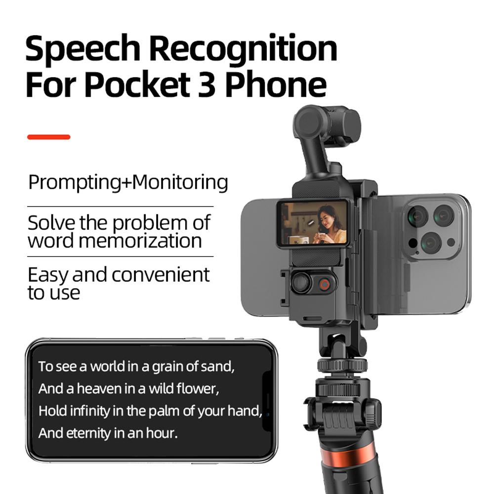For DJI OSMO POCKET 3 Cell Phone Holder POCKET 3 Protective Bezel Portable Video Shooting No Longer Worry About Forgetting Words 6
