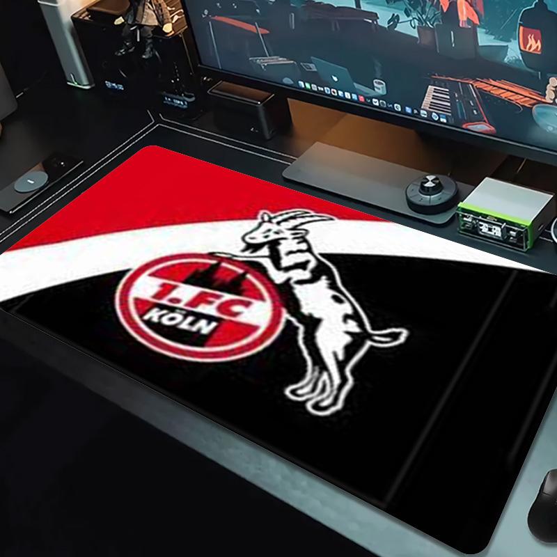 1.FC KoIn Color Mouse Pad Large Gaming Table Cushion Non-slip Laptop Tablet Big Mousepad XXL Mat Mini PC Playmat With Lock edge