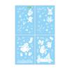 Christmas Pvc Static Cling Window Stickers With Snowman For Display Festive