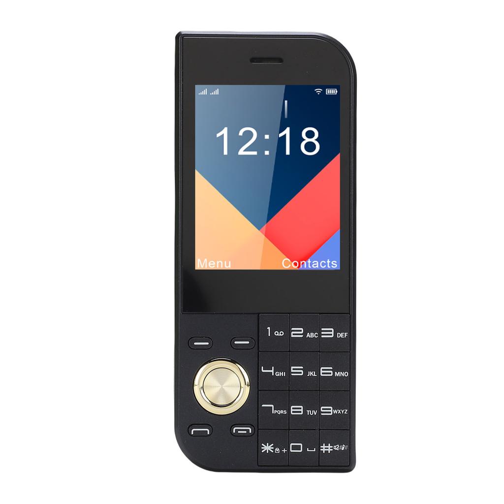 2G Cellphone Thin 2.8 Inch Bar Phone with Big Button Clear Sound Triple SIM Card Slots 3800mAh Battery FM Radio Bright