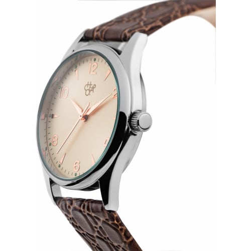 CHEAPO Roger Silver Watch (Silver/Brown) [Officially Imported]