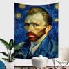Post Impressionist Painters V-Van Gogh Printed Large Wall Tapestry Indian Buddha Wall Decoration Bohemian Hippie Wall Art Decor