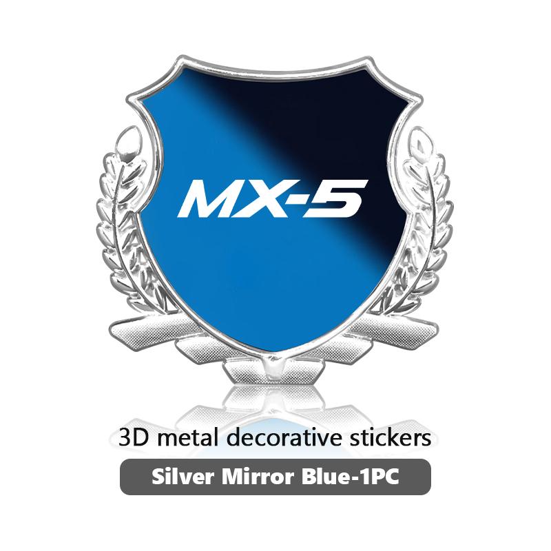 3D Metal Badge Sticker Wheat Ear Shape Car Window Decor Sticker For Mazda MX-5 CX30 RX8 MX5 BK BL 5 CR CW 6 II GH CX-7 ER