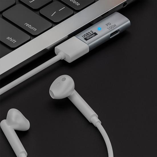 Type C Adapter Fast OTG 10Gbps Transfer Data 100W PD Charging USB3.2/Type-C Charging Converter