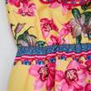 2026 Summer Bohemian Gorgeous Flower Long Dress Women's Ruffes Slash Neck Floral Print Belt A-Line Holiday Famale Beach Clothes