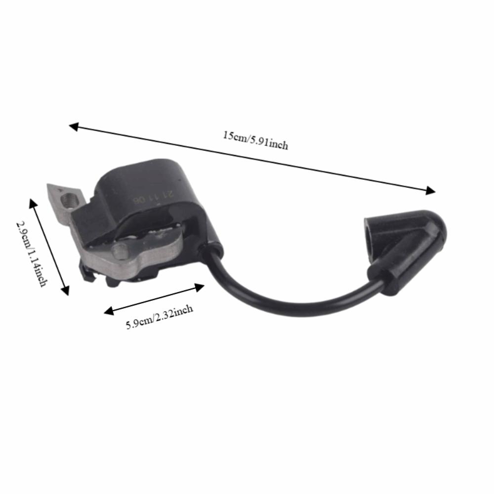 Compact Ignition Coil Module Black Ignition Coil Replacement Chainsaw Electrical Part  Garden Tools