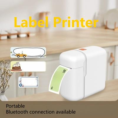 Smart Mini Bluetooth Printer Label Thermal Printer Office Portable Thermal Adhesive Label Printer Print Name Stickers Equipment