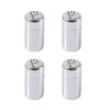 Set Of 4 Multipurpose Stainless Steel Salt Shakers Seasoning Box Spices Container for Camping and Outdoor Cooking