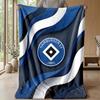 Hamburger SV Fußball Druck Flanelldecke, Weiche Warme Leichte Überwurfdecke für Sofa Bett Camping