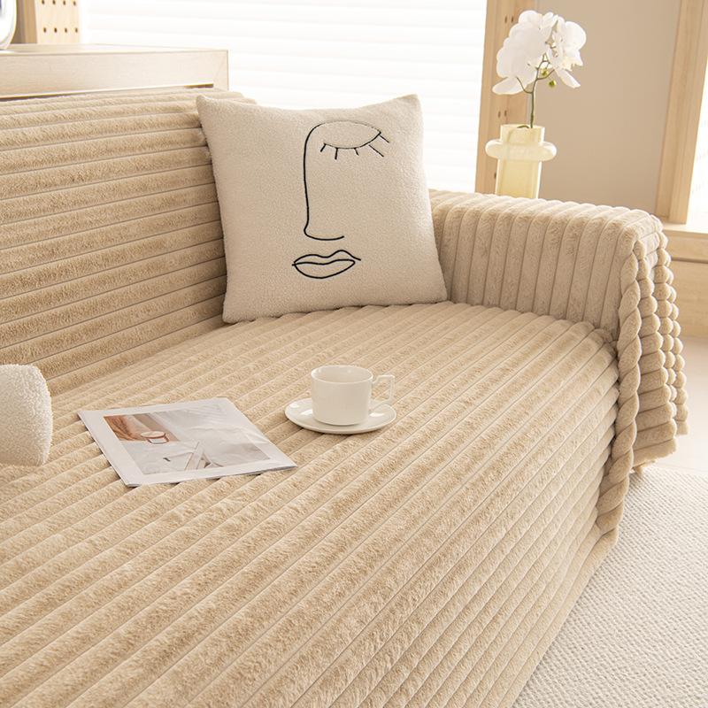 

Зимнее диванное полотенце из искусственного кроличьего меха мягкое и удобное, машинная стирка, не деформируется, поддержка диванного полотенца 180*130cm