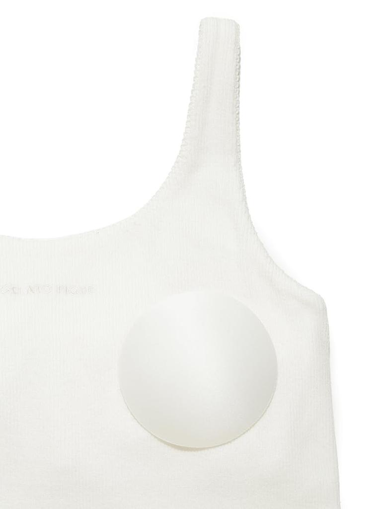 Gelato Pique Feuchtigkeitsspendendes Ripp-Camisole PWCT252272OWHTF mit Cup-Einsatz