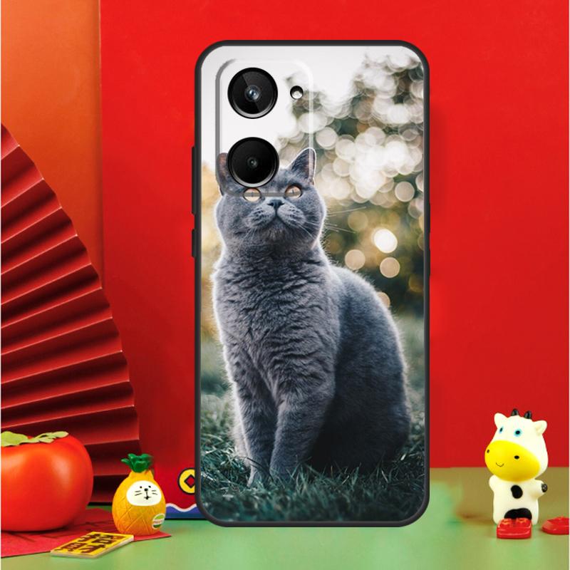 

British Shorthair Cat For Realme 15 Pro GT7 GT6 10 11 12 13 14 Pro Plus C67 C63 C61 C55 C51 C53 C35 C75 C65 Case Realme C53