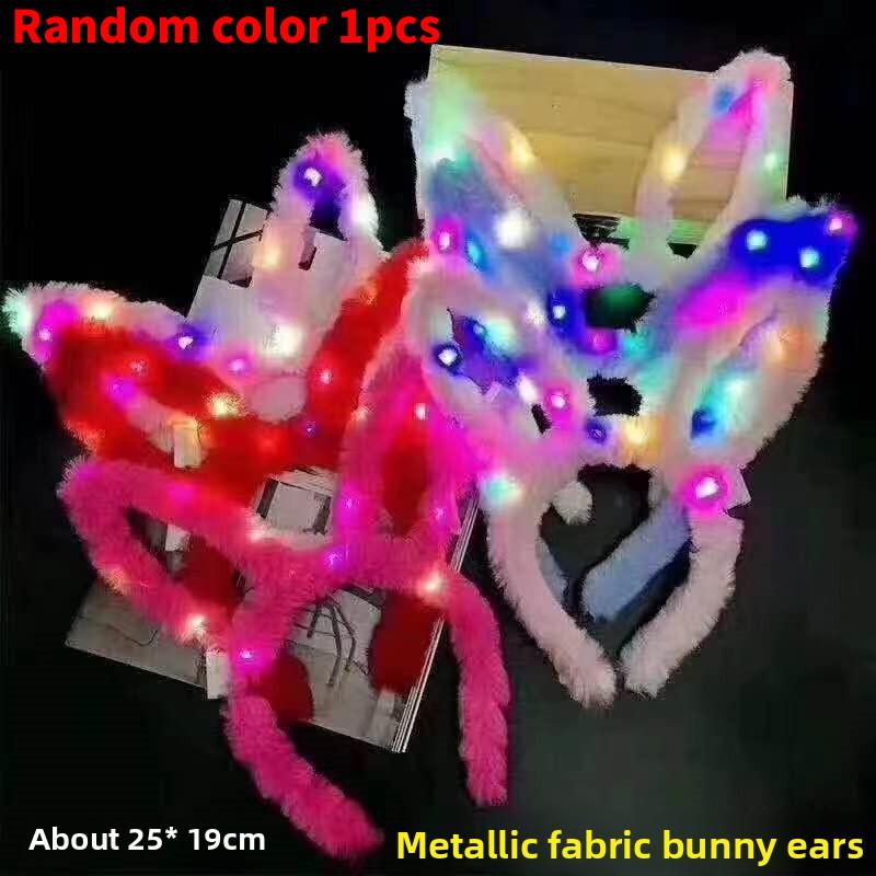 Rabbit Mouse Ears Luminous Headwear Cat Ear Crown Hair Accessory Gift