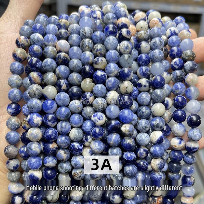 

Матовые граненые бусины из камня с голубыми прожилками для изготовления украшений своими руками 6mm / about 60 pieces