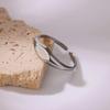 Vergoldeter Edelstahl personalisierter Wind einfacher schlichter Ring geometrischer Ring Schmuck Nische heiß verkaufend