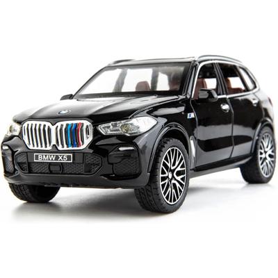 Model auta BMW X5 v měřítku 1/32, stahovací autíčko ze zinkové slitiny se zvukem a světlem pro děti Kluk Dívka Dárek