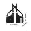 PU Leather Vest Bag Adjustable Shoulder Straps Underarm Strap Wallet Pocket  Travel Leisure