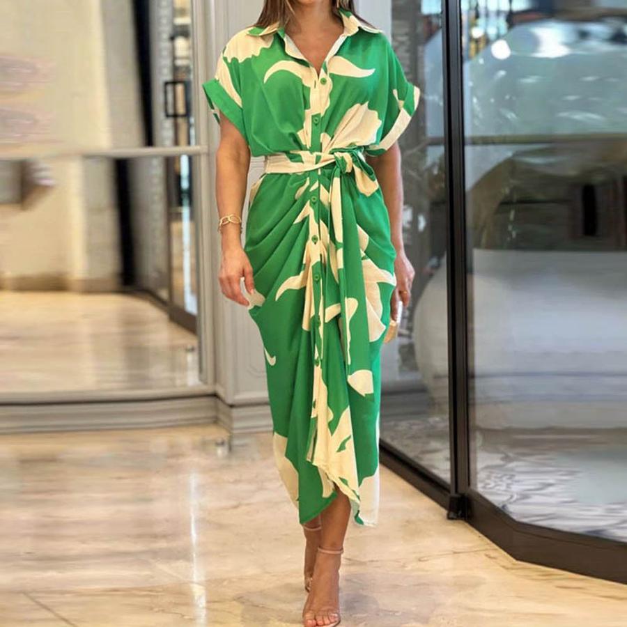 Spring New Arrivals Women's Wear Elegant Commute Solid Strap One-Button Dress