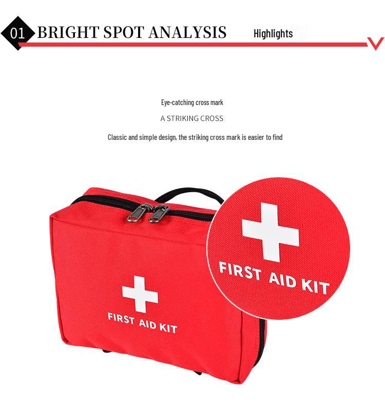 Multifunctional Outdoor First Aid Kit: Portable Emergency Medical Bag for Car & Home