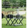 Multi‑Layer Outdoor Mini Folding Shelf - Portable Aluminum Alloy Storage Rack for Camping, Fishing, Road Trips & Cycling