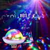 1pcs USB Dj Lamp Led Bar Night Light LED RGB Discos Stage Ing Projector Welcome Micro Crystal Ball Sound Party Atmosphere Lamp