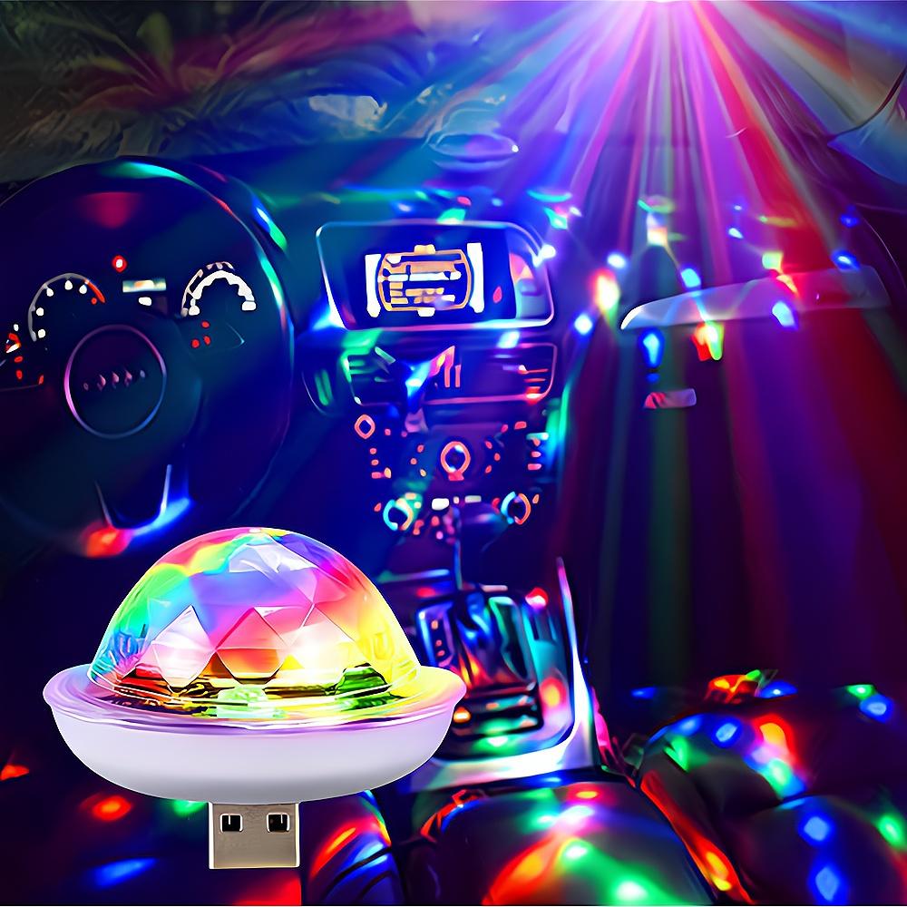1pcs USB Dj Lamp Led Bar Night Light LED RGB Discos Stage Ing Projector Welcome Micro Crystal Ball Sound Party Atmosphere Lamp
