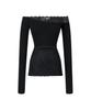 ILLIO Black Lace Off Shoulder Longsleeve