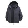 Spring  Fashion Solid Color Waterproof Sports Mountaineering Hooded Jacket Men's Casual Loose Jacket