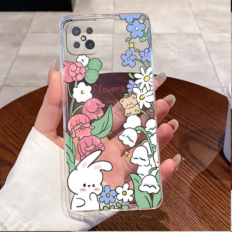 Case For Oppo Reno 4Z 5G CPH2065 A92s Luxury Cute Love Rabbit Funny Clear Soft TPU Silicon Back Cover Oppo Reno4 Z 5G Phone Case