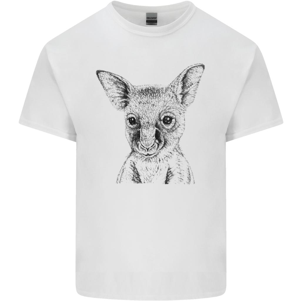 Baby Kangaroo Sketch Ecology EnvironUnisext Unisexs Light Cotton TShirt