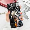Glass Phone Cover Case for iPhone 17 Pro Max 12 16 15 Plus 8 XR 13 11 Air 14 D-ragonS B-allS Son Goku
