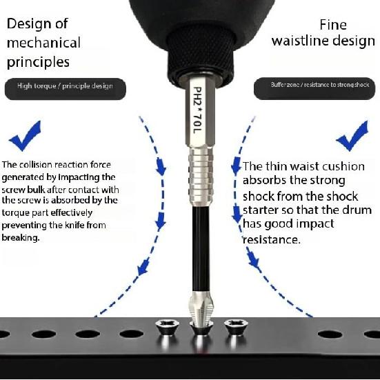 High-Magnetic Screwdriver Drill Bit Set, Lagonshop Durability Driver Bit, Electric Precision Screwdriver Set, Anti-Slip Electric Precision Sets (2*