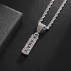 European and American Personality Exaggerated Hip Hop Necklace Mens Trendy Mens Necklace Full of Diamonds Punk Mens Hip Hop Necklace