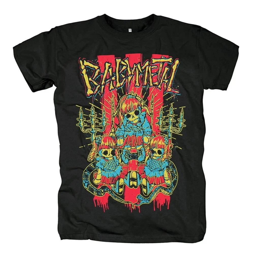BABYMETAL Harajuku Muster Mode T-Shirt Unisex Baumwolle O-Ausschnitt Lässig Übergröße Kleidung Sommermode Druck Unisex T-Shirt