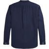 Polo Ralph Lauren Solid Color Stand Collar Casual Long Sleeve Shirt Men Shirts Dark-Blue MNPOWOV16823655-410