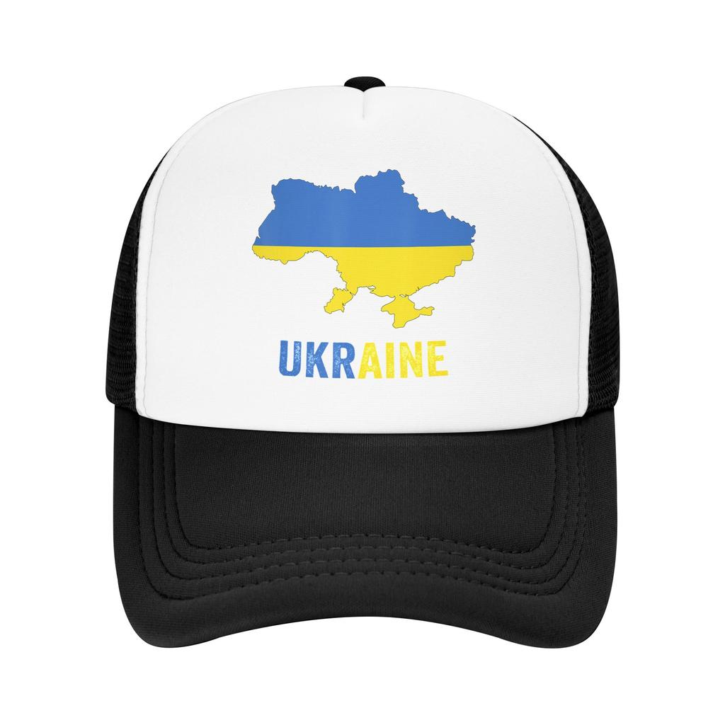 Ukraine Map Ukrainian Mesh Baseball Cap Unisex Women Fashion Sun Hat Hats Adjustable Summer Trucker Cap
