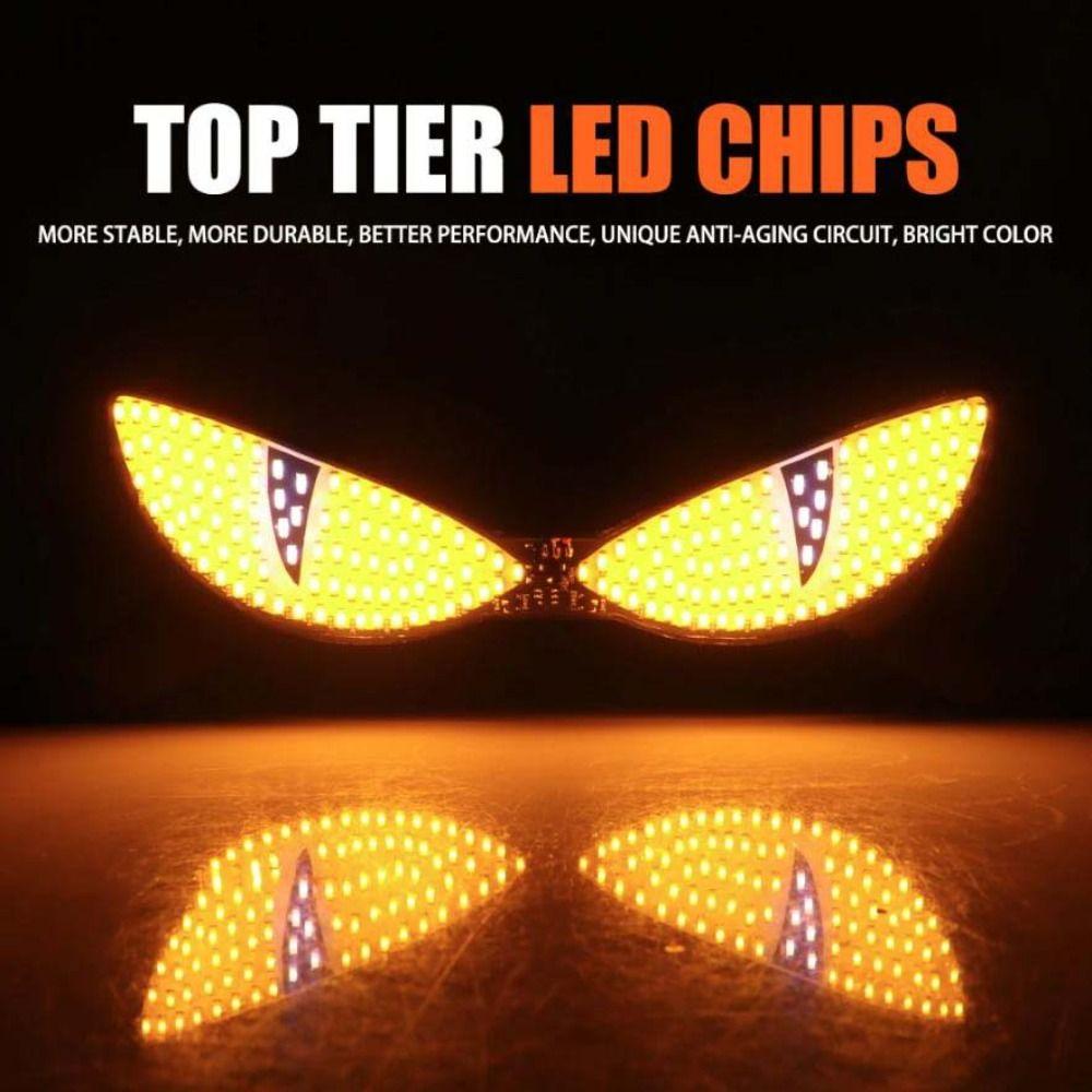 Multicolor Flashing License Plate Light LED LED Devil Eye Light For Electric Vehicle