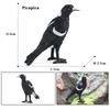 Oenux Forest Bird Animals Wild Ostrich Magpie Owl Crow Flamingos Figurines Action Figure PVC Garden Decoration Miniature Kid Toy