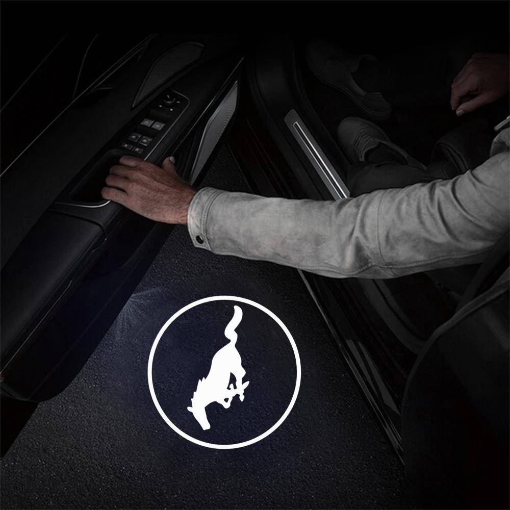 Car Sticker Car LED Door Projector Lamp Laser HD Welcome Courtesy Lights Decoration For Ford Escape Edge Mondeo Taurus Fusion Mu
