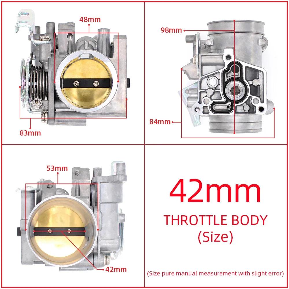 Motorcycle Throttle Body CBR250 CBR250R CB300F CBR300R REBEL300 38 40 42mm Racing Throttle Valve without Manifold Throttle Body 42MM