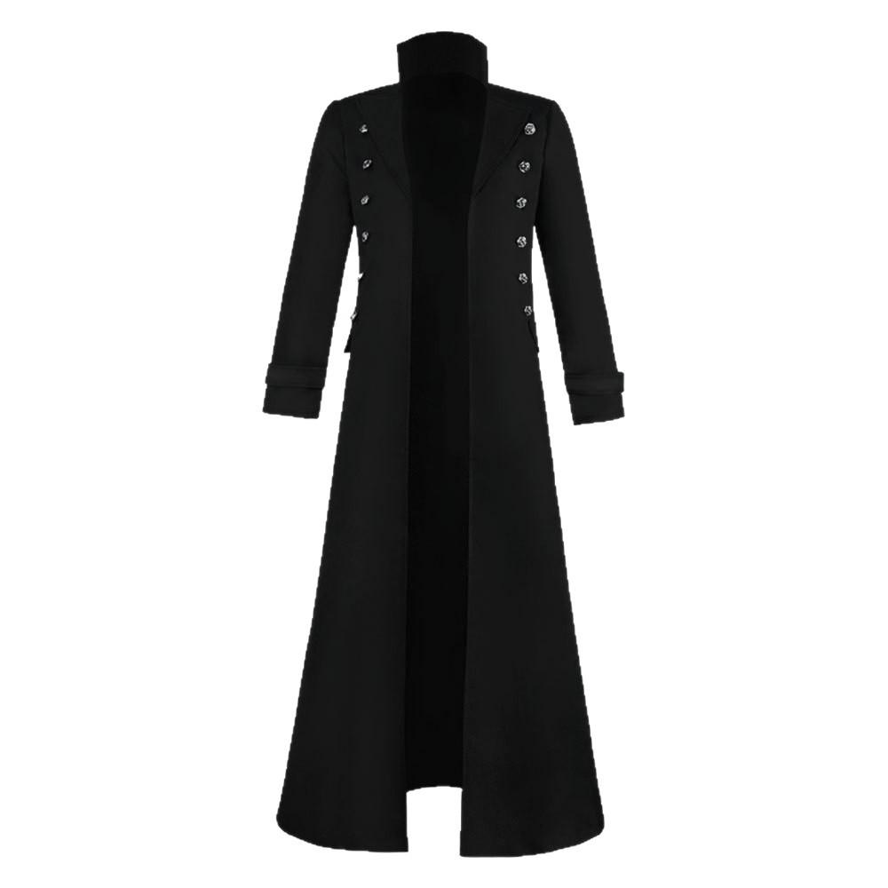 Halloween Medieval Renaissance Gothic Plus Size Double Breasted Vintage Coat Stage cos Wear a coat