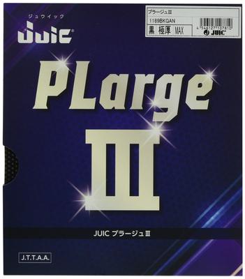 JUIC Tischtennis Großer Ball PLarge Schwarz Dick 1189 Belag, III, (BK), (ZU),